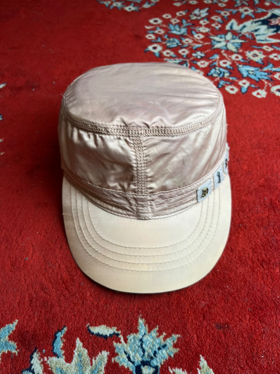 Vintage Diesel Industry satin-finish military cadet cap