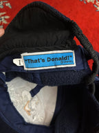 Vintage Disney "That's Donald!" Fleece Earflap Cap – Navy Blue