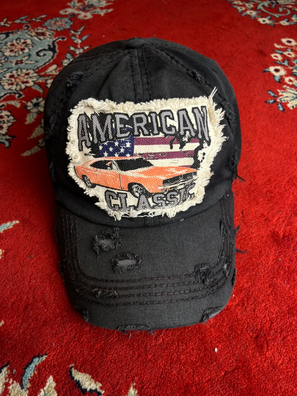 Vintage KBETHOS "American Classic" Distressed Muscle Car Baseball Cap