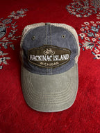Ouray Sportswear Mackinac Island Michigan Bicycle Mesh Snapback Trucker Hat