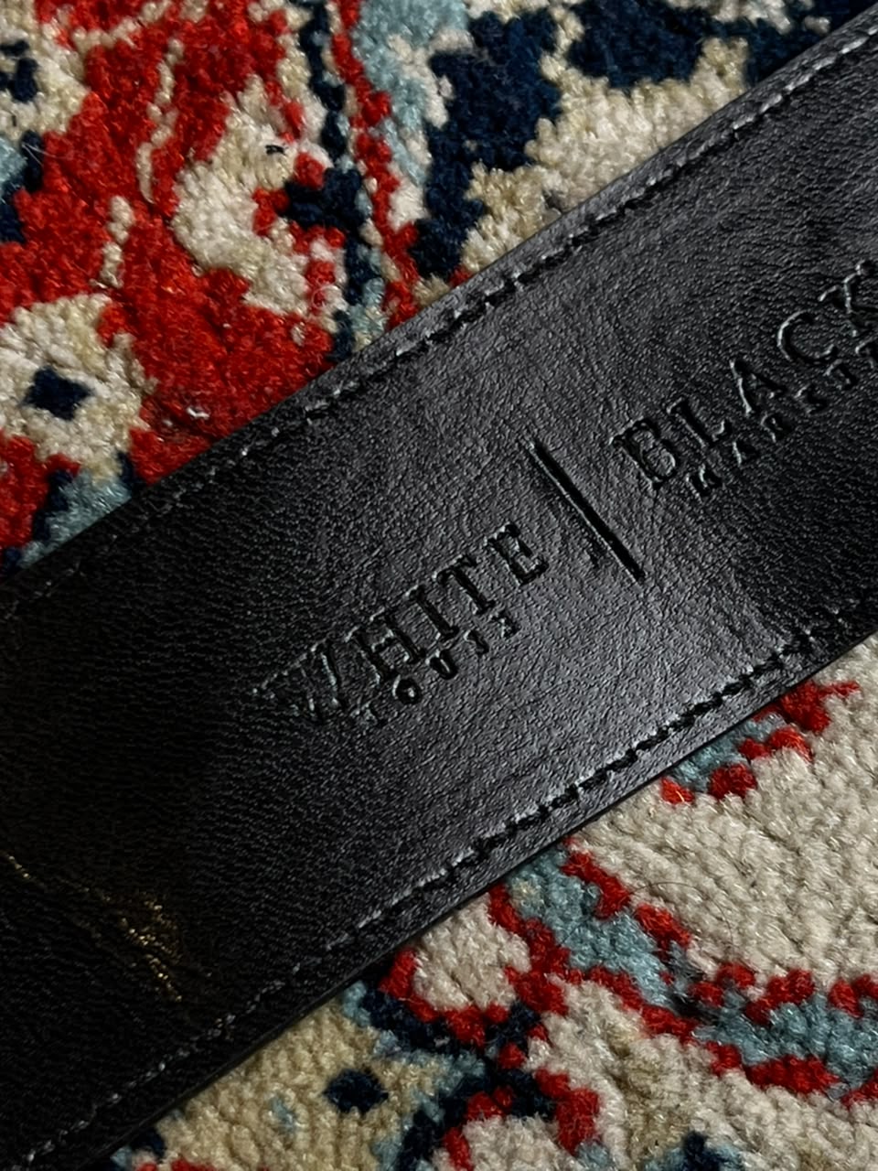 White House Black Market Belt Black Croc Embossed Patent Leather Wide Cinch