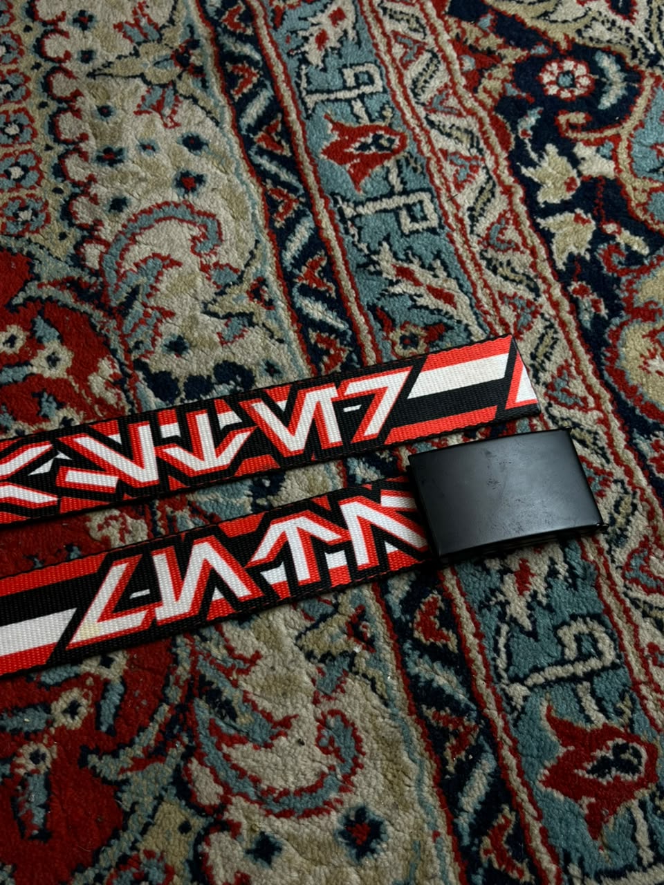 Star Wars Web Belt Buckle-Down Made in USA Lucasfilm Red Black Geometric Graphic