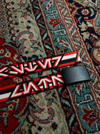 Star Wars Web Belt Buckle-Down Made in USA Lucasfilm Red Black Geometric Graphic