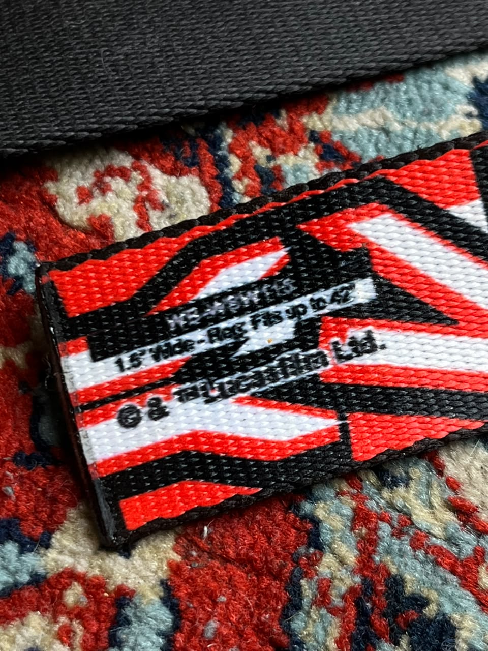 Star Wars Web Belt Buckle-Down Made in USA Lucasfilm Red Black Geometric Graphic