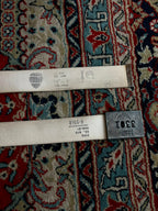 G-Star RAW 3301 Canvas Web Belt Off White Stencil Logo Gunmetal Box Buckle