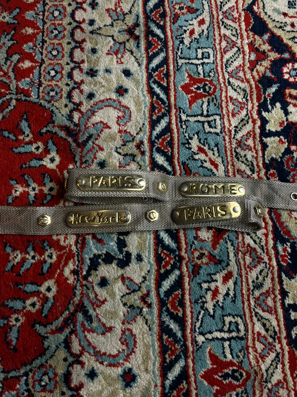 Metal Mesh Belt City Plates Chainmail Silver Gold