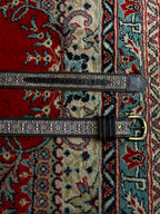 Western Leather Belt Embroidered Ribbon Inlay Pink Lavender Floral Brass Buckle