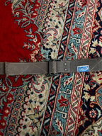Vintage Military Utility Canvas Web Belt Double D-Ring Buckle Workwear Gra