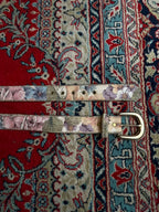 Vintage Absolutely Fresh Floral Tapestry Belt Made in USA
