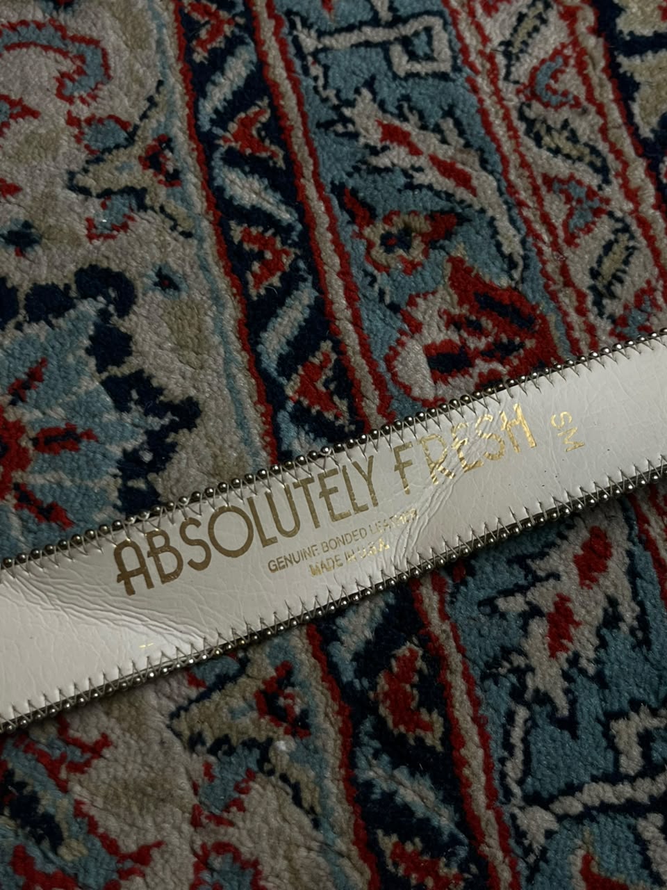 Vintage Absolutely Fresh Floral Tapestry Belt Made in USA