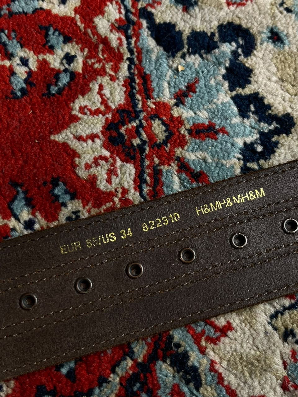 H&M Brown Wide Leather Studded Boho Moto Biker Corset Belt