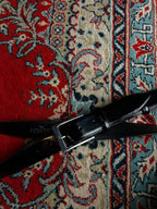 The Savile Row Company Black Patent Leather Dress Belt