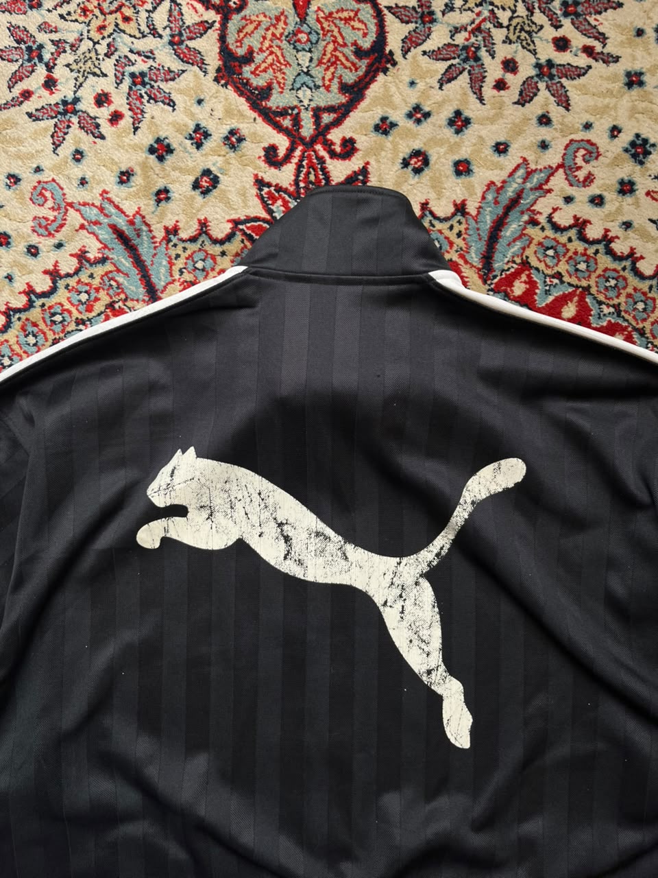 Vintage PUMA Shadow Stripe TRACK JACKET - L