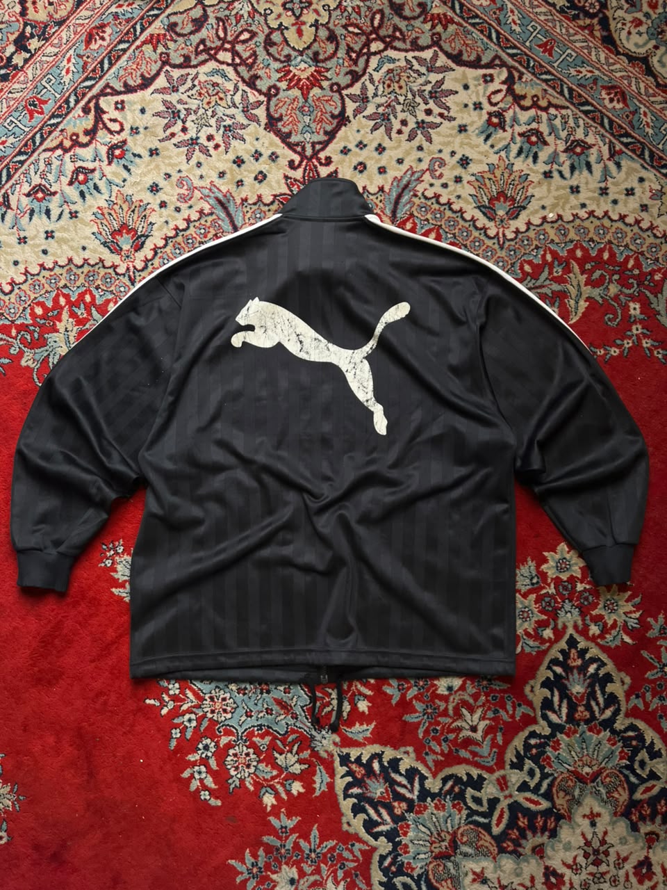 Vintage PUMA Shadow Stripe TRACK JACKET - L