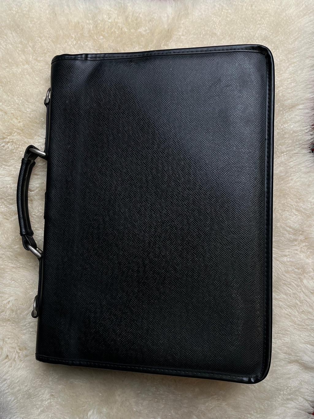 Vintage Atlas Black Hard Briefcase Attache Portfolio Case Business Laptop Bag