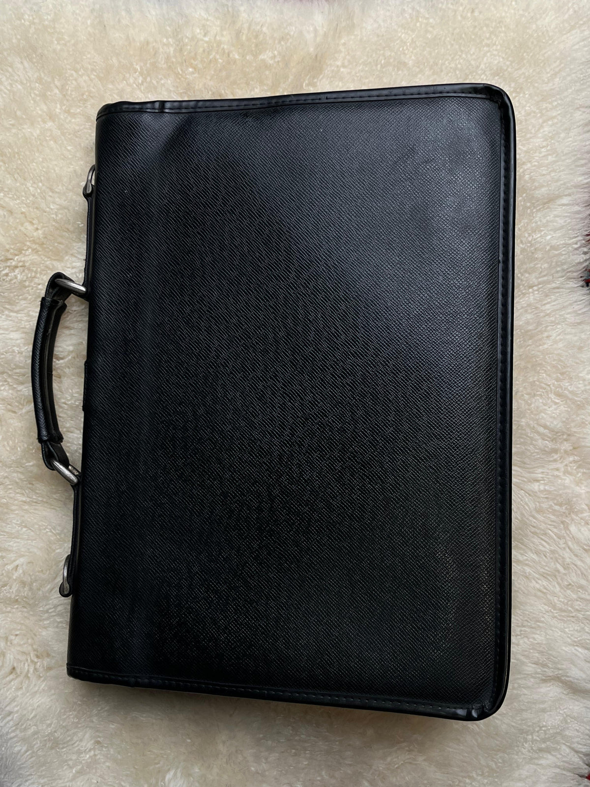 Vintage Atlas Black Hard Briefcase Attache Portfolio Case Business Laptop Bag