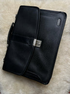 Vintage Atlas Black Hard Briefcase Attache Portfolio Case Business Laptop Bag