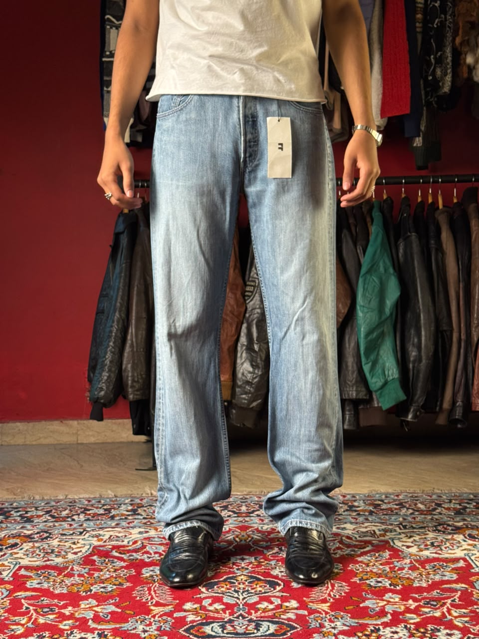 VINTAGE Levi’s 501 Original Fit Light Washed Blue Straight Fit Jeans - 32