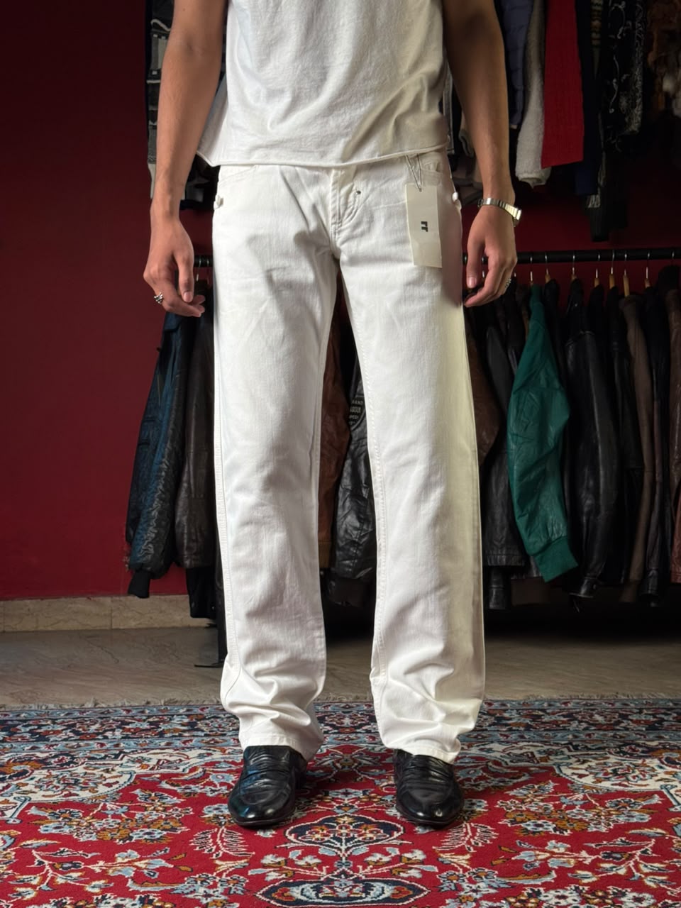 Vintage D&G Dolce & Gabbana White Straight FIT JEANS - 32