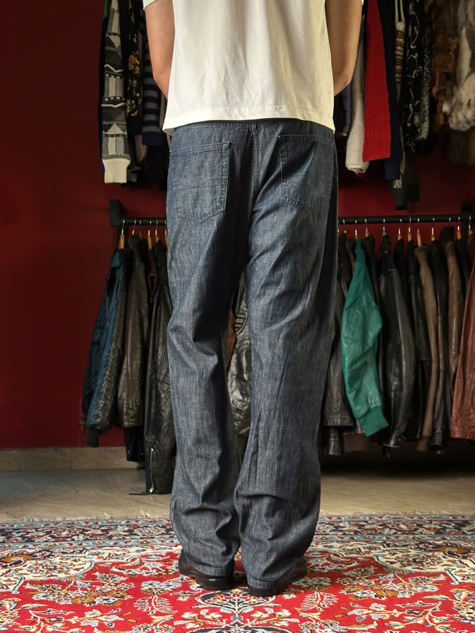Vintage Hugo Boss Montana Straight FIT Dark WashED JEANS - 34
