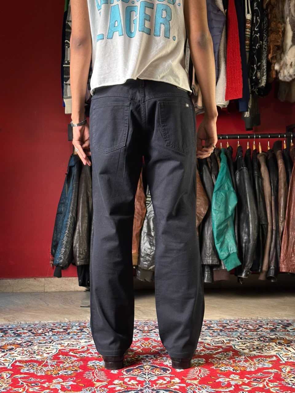 Mustang Tramper Fit(STRAIGHT FIT) Jet Black Jeans - 34