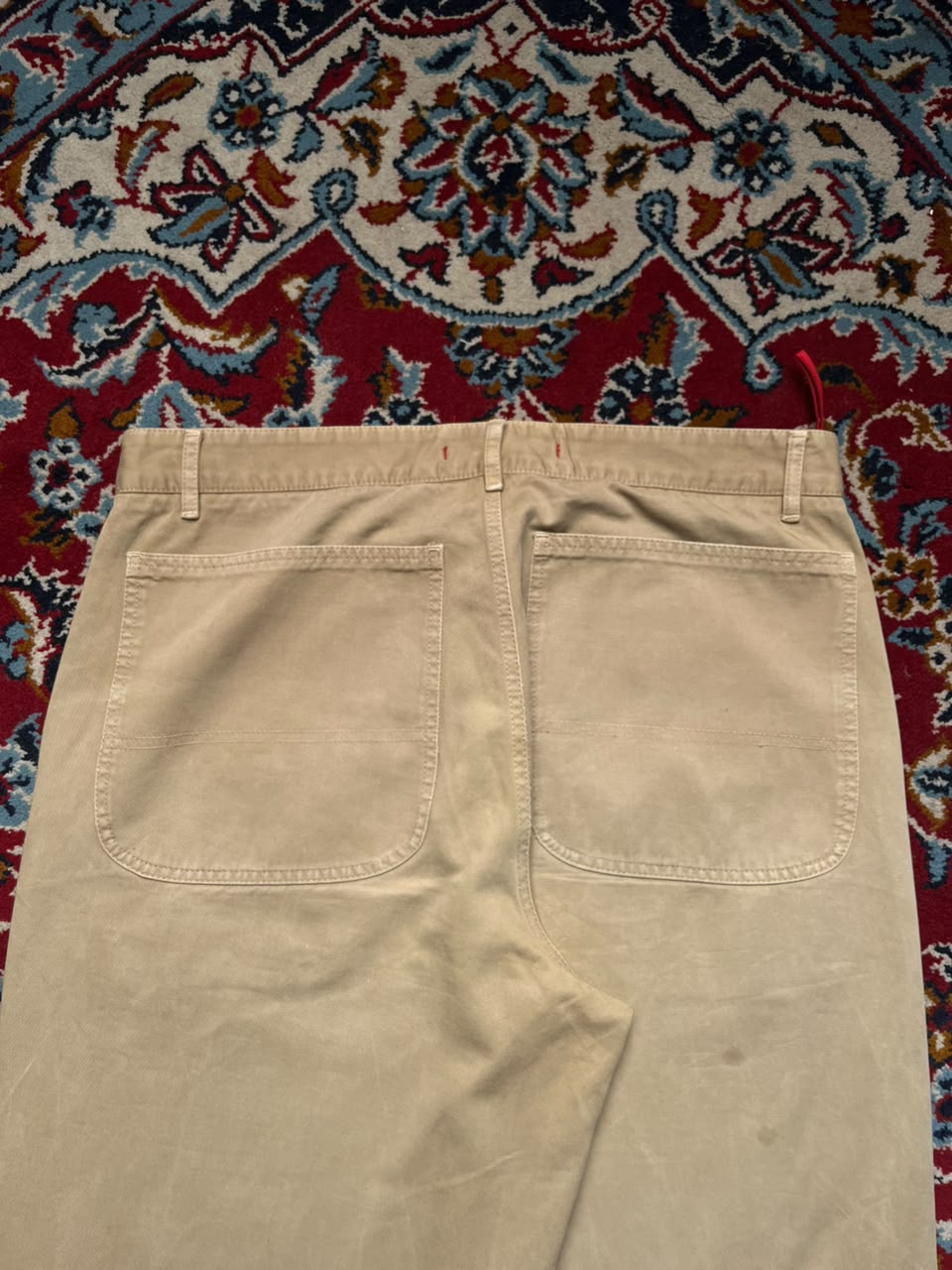 Vintage Prada Beige Wide FIt Chino Jeans - 30