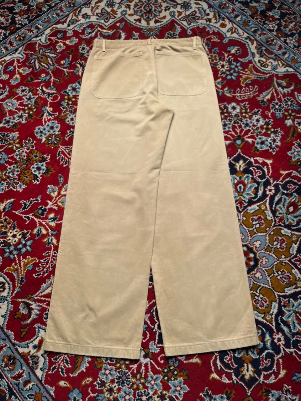 Vintage Prada Beige Wide FIt Chino Jeans - 30