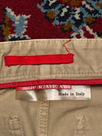 Vintage Prada Beige Wide FIt Chino Jeans - 30