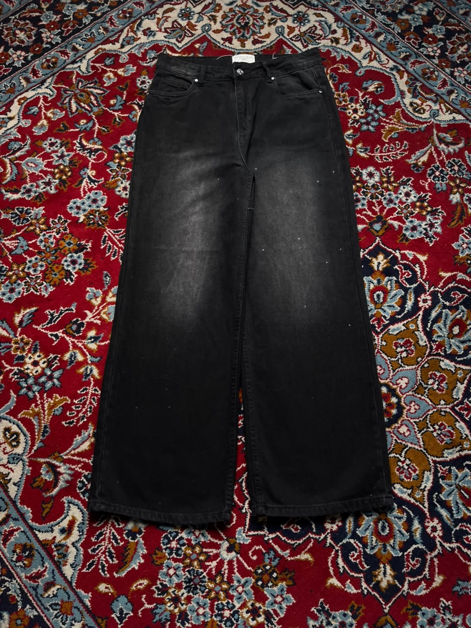 Maison Bleu Paris Aurélie Black Wide Leg Jeans - 34