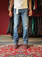 Vintage Crafted Goods Washed Distressed Straight FIT JEANS - 32