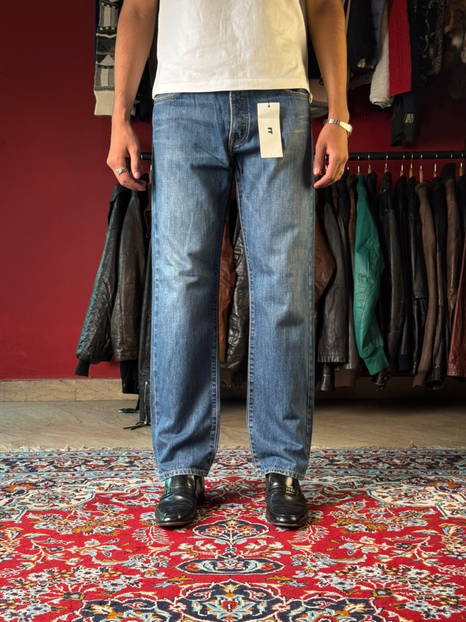 H&M &ORIGINAL Straight FIT Blue JEANS - 32