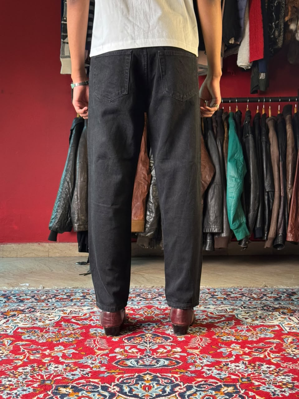 Vintage High Sierra Black Rugged Outdoor Straight Fit JEANS - 30