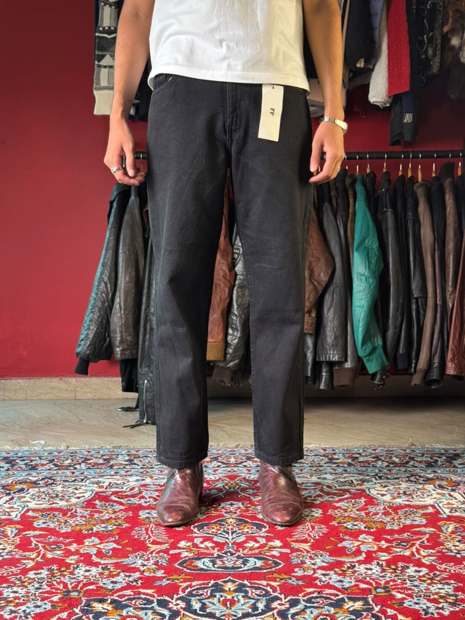 Vintage High Sierra Black Rugged Outdoor Straight Fit JEANS - 30