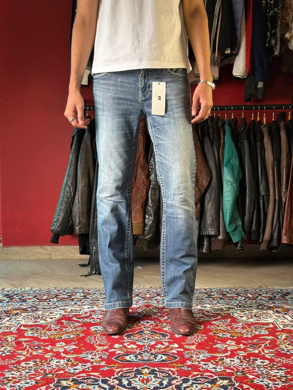 Blue Fire USA Sejour Women's Distressed Bootcut JEANS - 30