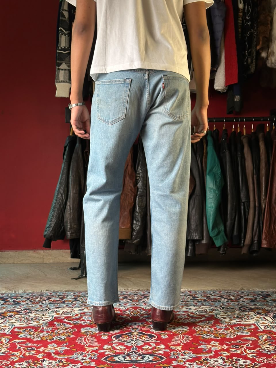Vintage Levis Lot 501 Premium "90's Reissued" Straight Fit Light WashED JEANS - 32