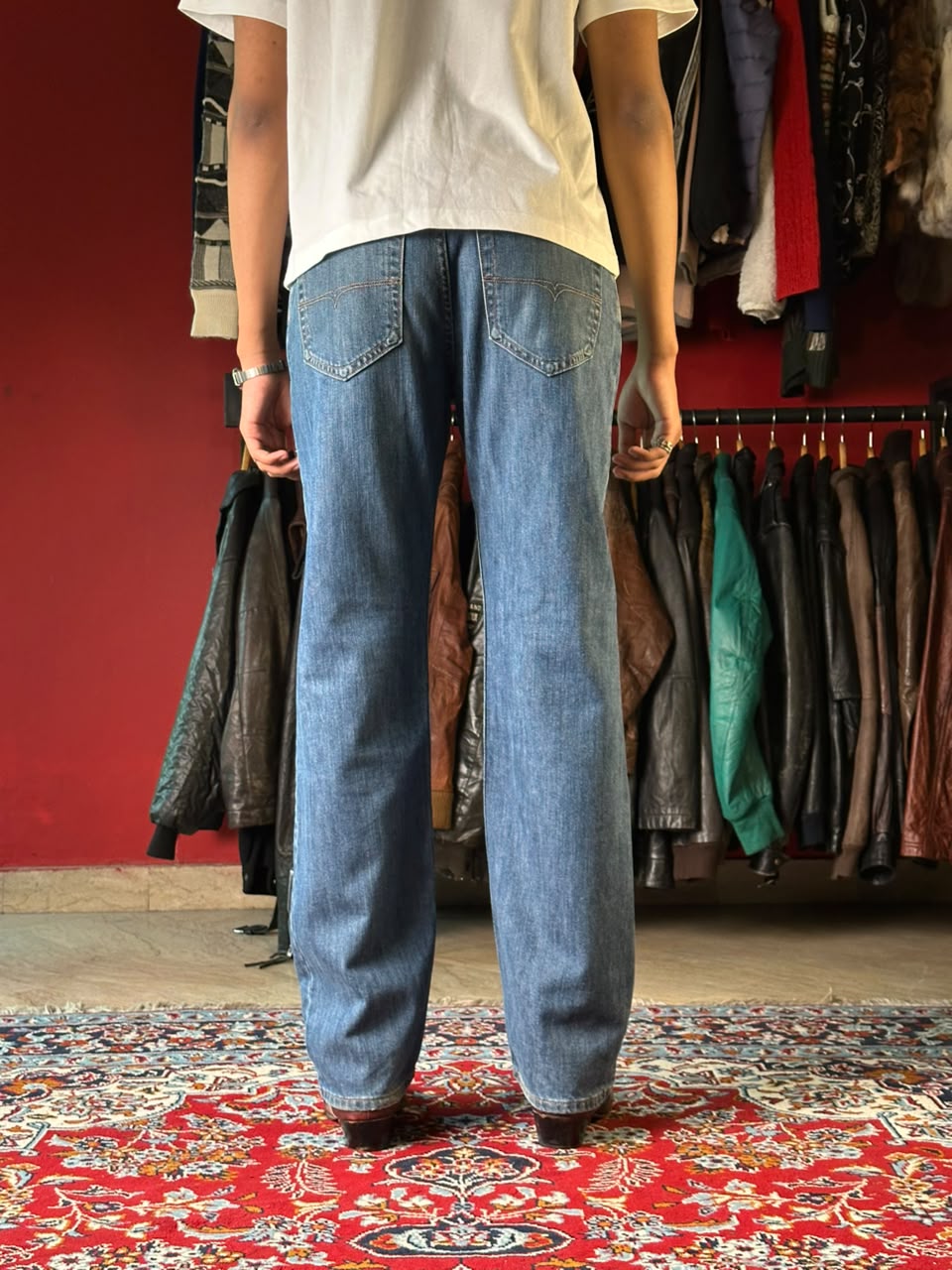 MARKS & SPENCER BLUE HARBOUR STRAIGHT FIT DENIM JEANS - 32