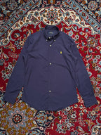 Polo Ralph Lauren Navy Blue Custom Fit Button Down Shirt - M