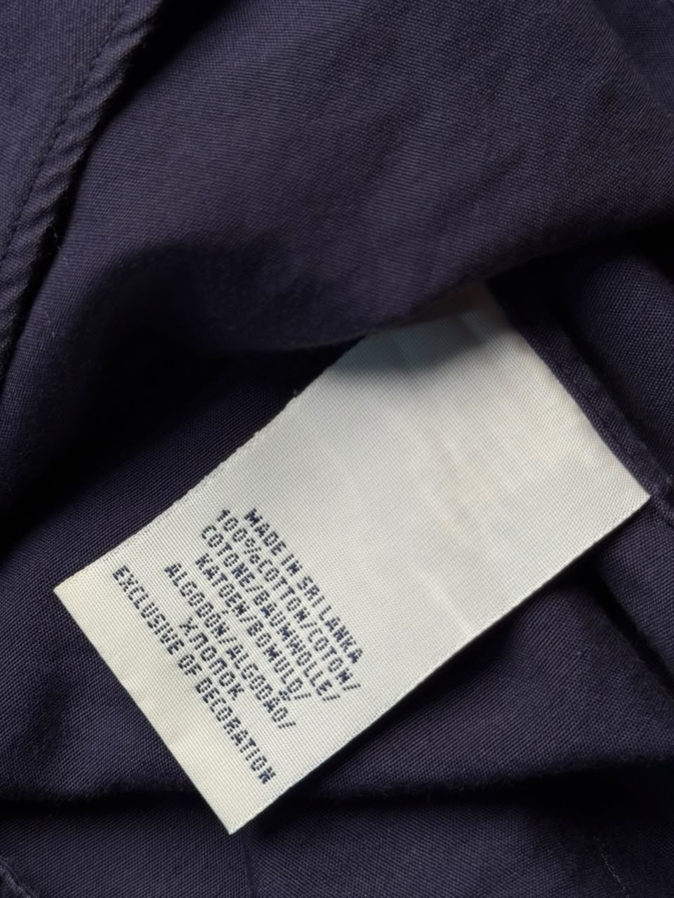 Polo Ralph Lauren Navy Blue Custom Fit Button Down Shirt - M