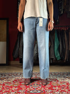 ASOS DESIGN Blue High Waisted Baggy Jeans - 32