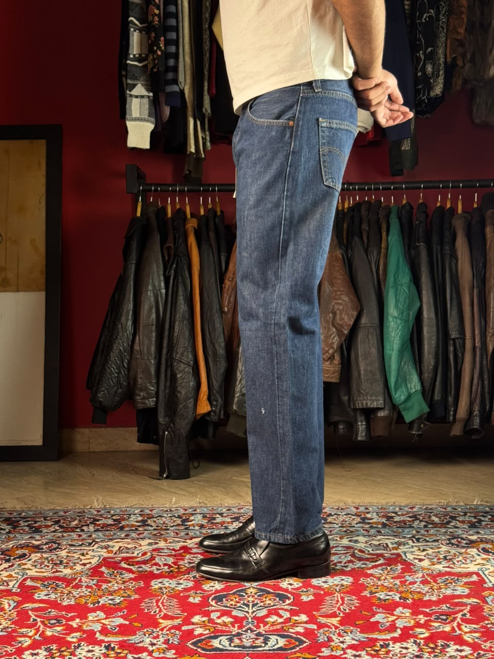Levi's 501 Original Dark WashED Straight FIT JEANS - 34
