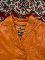 Vintage Wilsons Leather Women Tan Bomber Jacket - M