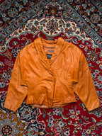 Vintage Wilsons Leather Women Tan Bomber Jacket - M