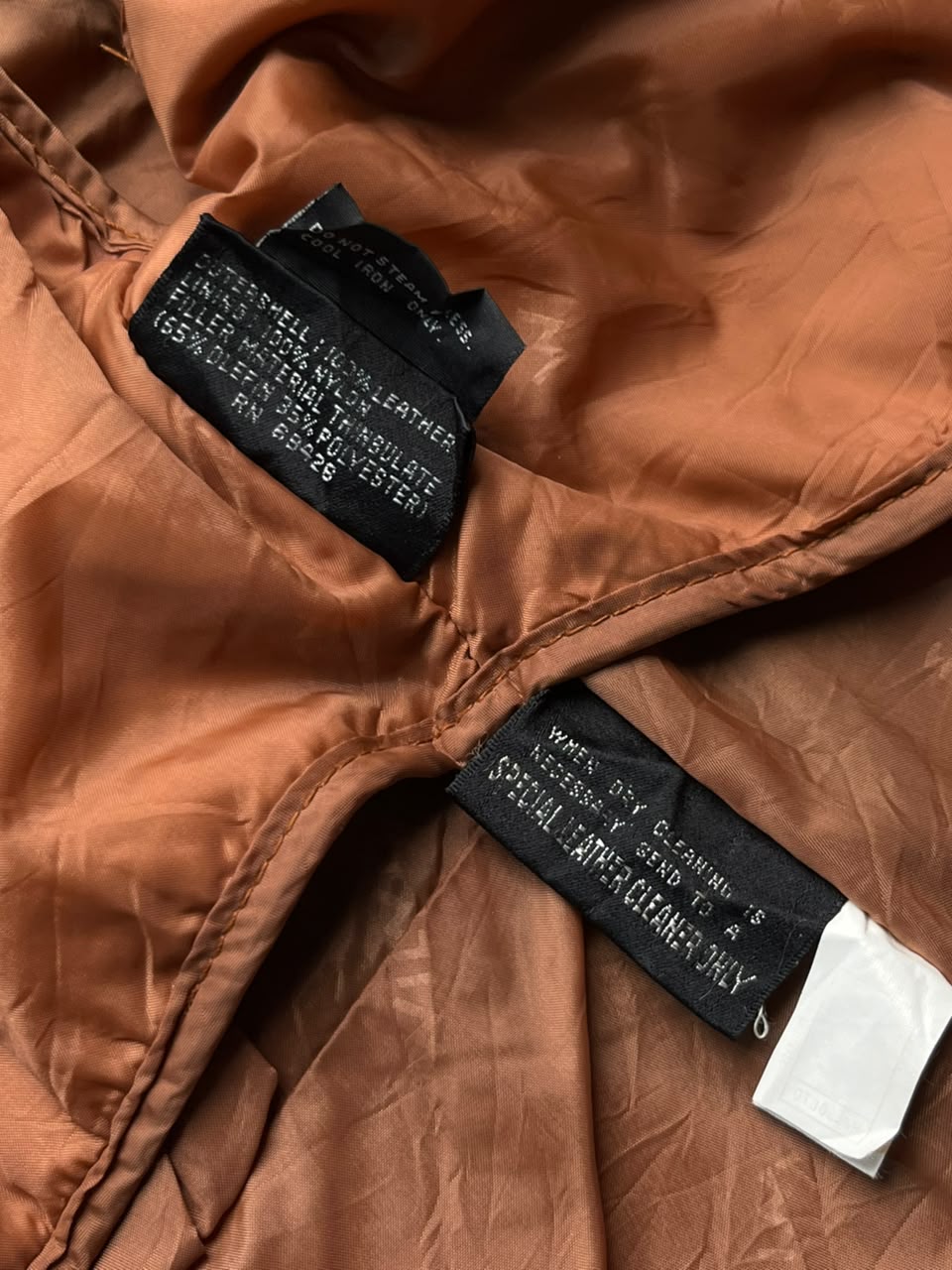 Vintage Wilsons Leather Women Tan Bomber Jacket - M