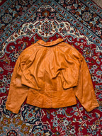 Vintage Wilsons Leather Women Tan Bomber Jacket - M