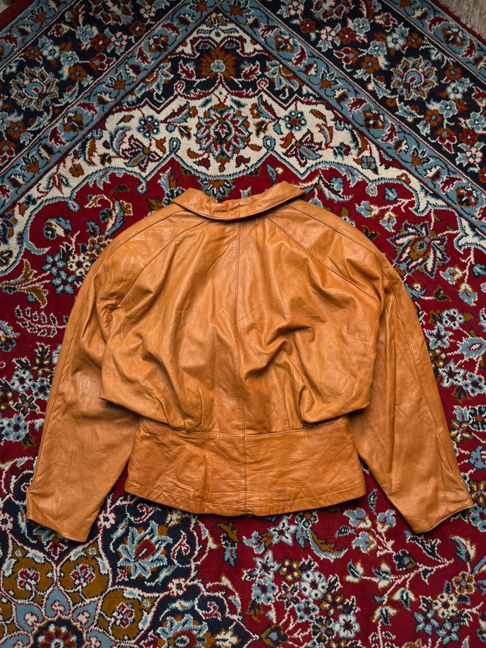 Vintage Wilsons Leather Women Tan Bomber Jacket - M