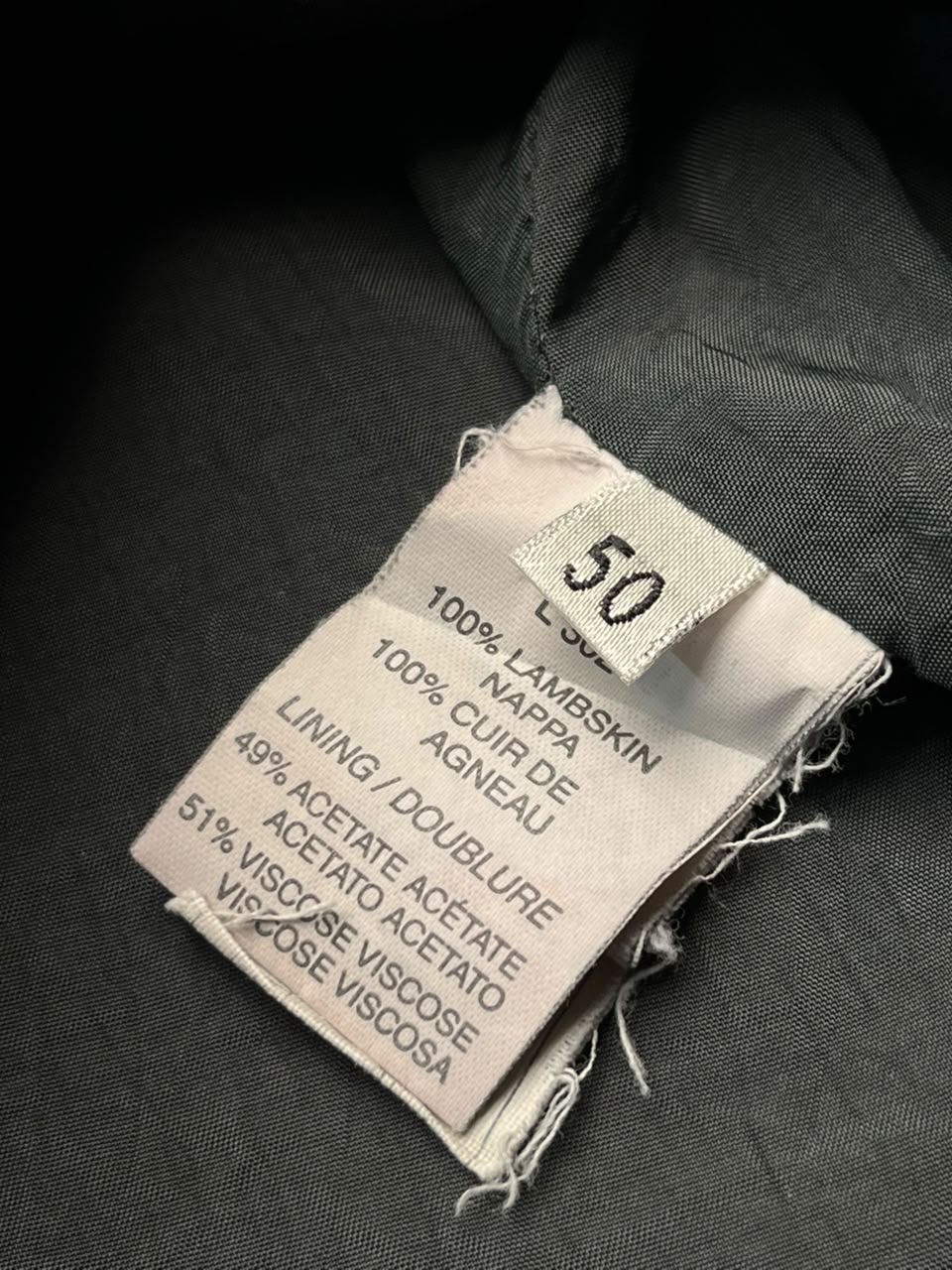 Armani Collezioni Lambskin Leather Blazer - M