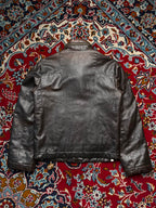 Vintage Block 60 Gilmar Faux Leather Bomber Jacket - M
