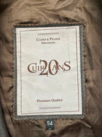 Vintage Cuir 20 Ans Lambskin Grey Brown Leather Bomber Jacket - L