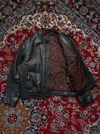 Vintage Serge Pariente Black Buffalo Leather Jacket - L