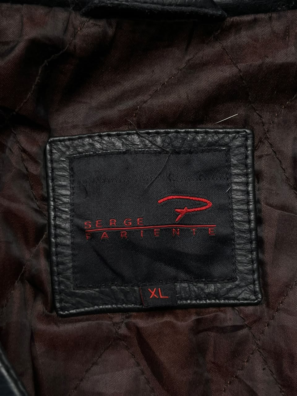 Vintage Serge Pariente Black Buffalo Leather Jacket - L